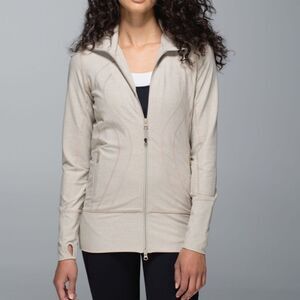 Lululemon Stride Jacket II in Heathered Mojave Tan